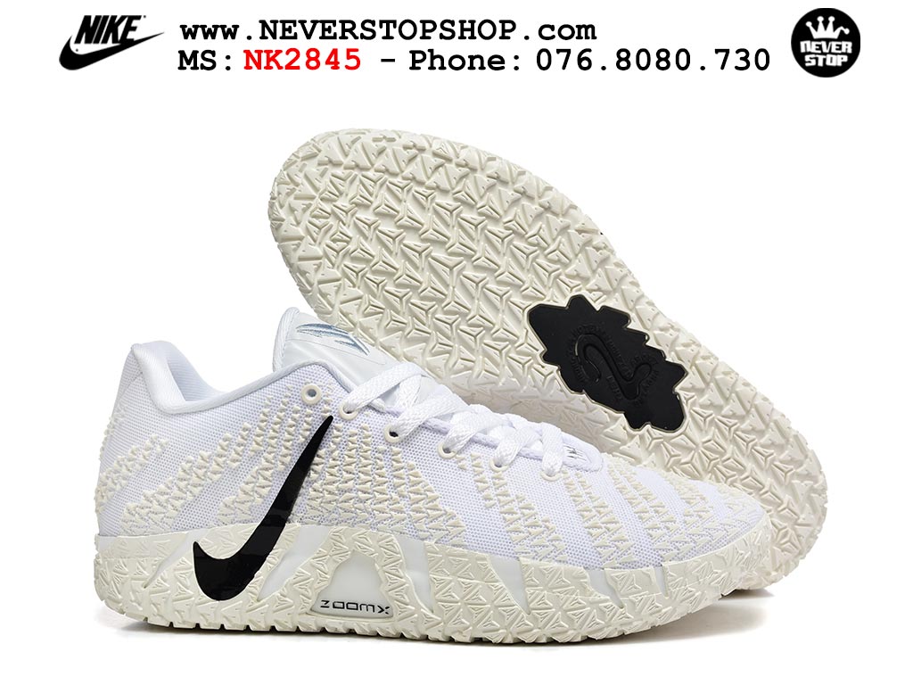 Giày thể thao nam nữ Nike Ja 3 Trắng Đen bản best quality siêu cấp replica 1:1 giá rẻ tại NeverStop Sneaker Shop Quận 3 HCM