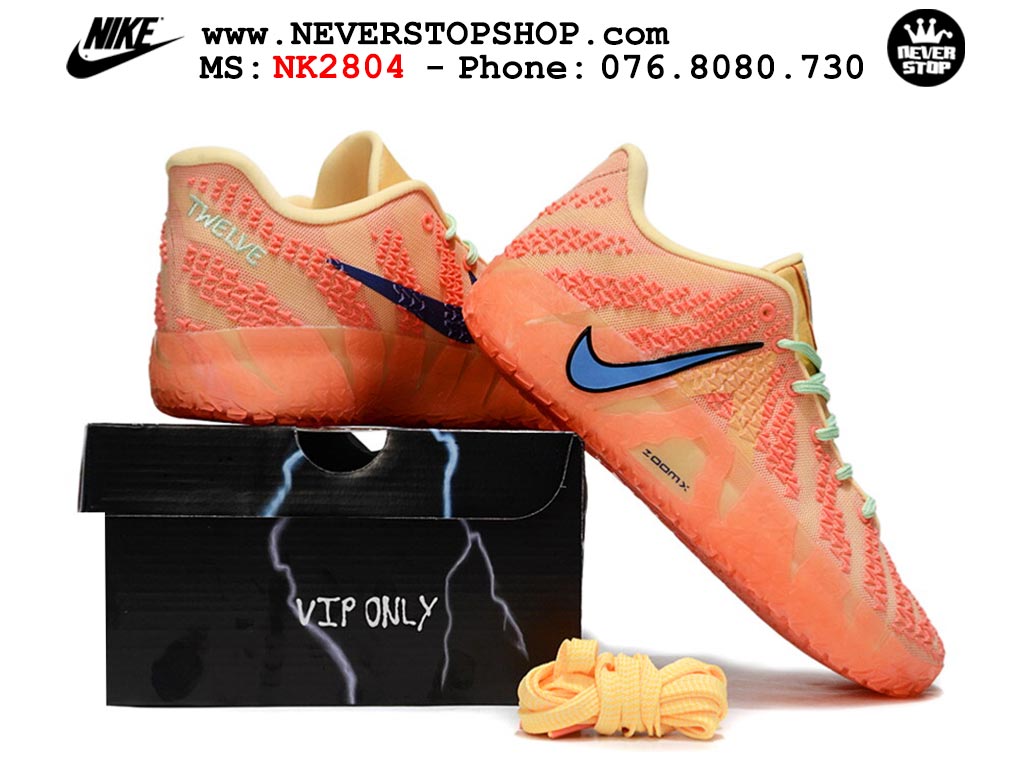 Giày thể thao nam nữ Nike Ja 3 Cam Xanh Dương bản best quality siêu cấp replica 1:1 giá rẻ tại NeverStop Sneaker Shop Quận 3 HCM