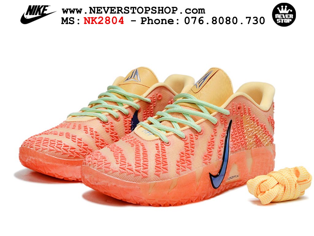 Giày thể thao nam nữ Nike Ja 3 Cam Xanh Dương bản best quality siêu cấp replica 1:1 giá rẻ tại NeverStop Sneaker Shop Quận 3 HCM