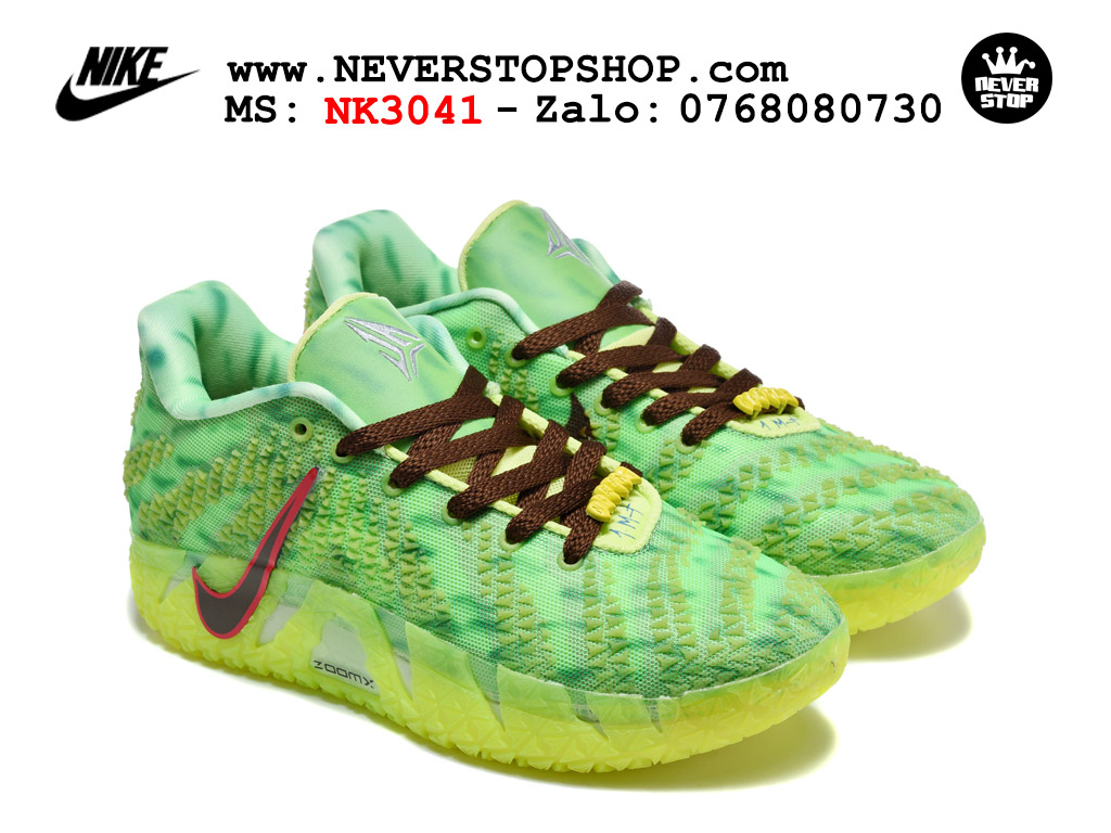 Giày thể thao nam nữ Nike Ja 3 Xanh Lá Neon bản best quality siêu cấp replica 1:1 giá rẻ tại NeverStop Sneaker Shop Quận 3 HCM