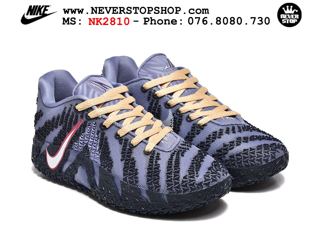 Giày thể thao nam nữ Nike Ja 3 Tím Đen bản best quality siêu cấp replica 1:1 giá rẻ tại NeverStop Sneaker Shop Quận 3 HCM