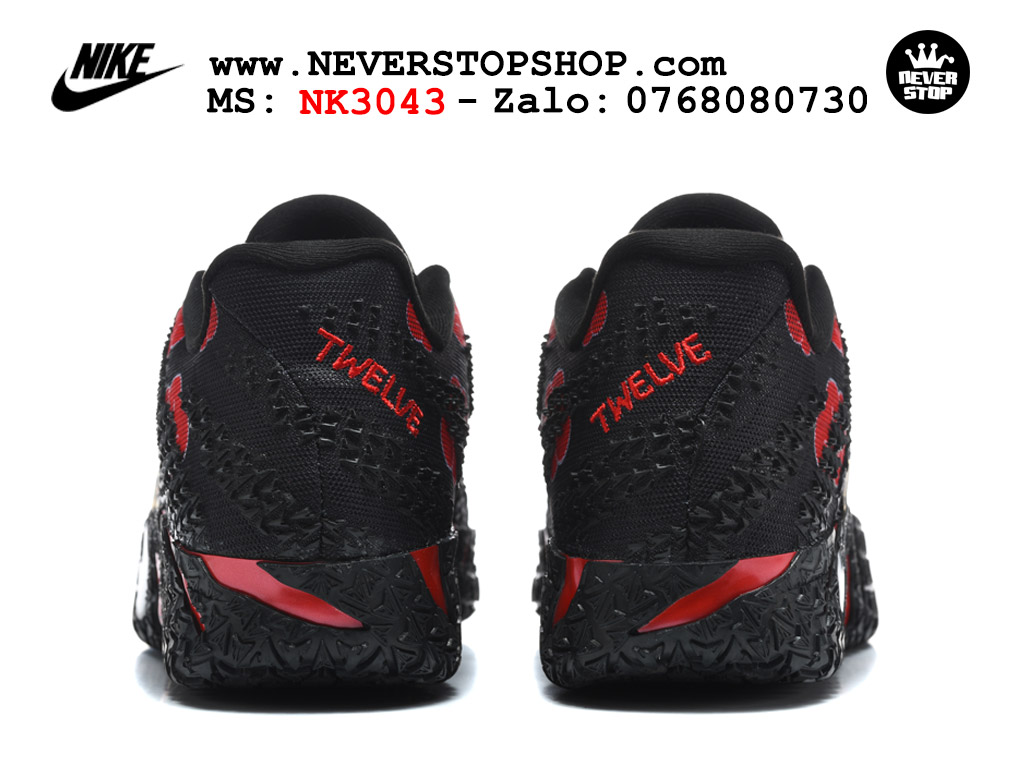 Giày thể thao nam nữ Nike Ja 3 Đen Đỏ bản best quality siêu cấp replica 1:1 giá rẻ tại NeverStop Sneaker Shop Quận 3 HCM