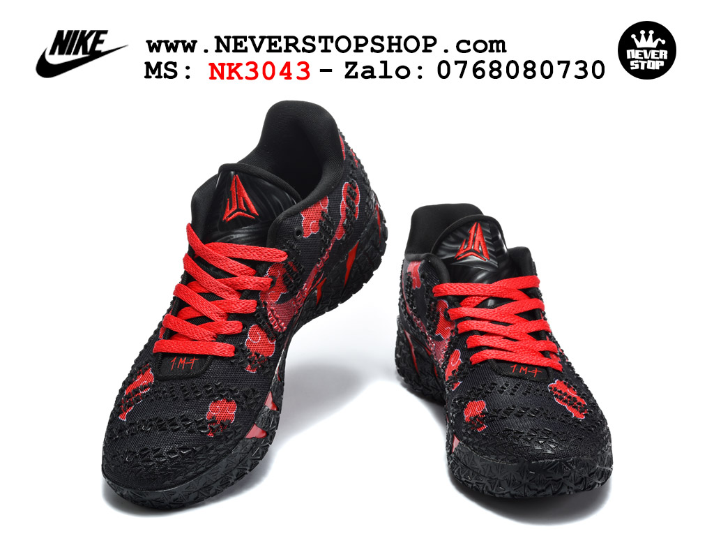 Giày thể thao nam nữ Nike Ja 3 Đen Đỏ bản best quality siêu cấp replica 1:1 giá rẻ tại NeverStop Sneaker Shop Quận 3 HCM