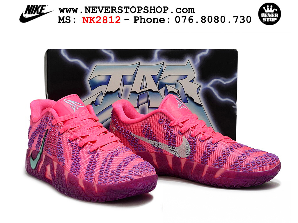 Giày bóng rổ nam NIKE JA 3 MAX VOLUME like auth hàng chuẩn replica 1:1 cao cấp, giá rẻ tốt nhất tại NeverStop Sneaker Shop Hồ Chí Minh Giày thể thao nam nữ Nike Ja 3 Hồng Tím bản best quality siêu cấp replica 1:1 giá rẻ tại NeverStop Sneaker Shop Quận 3 HCM