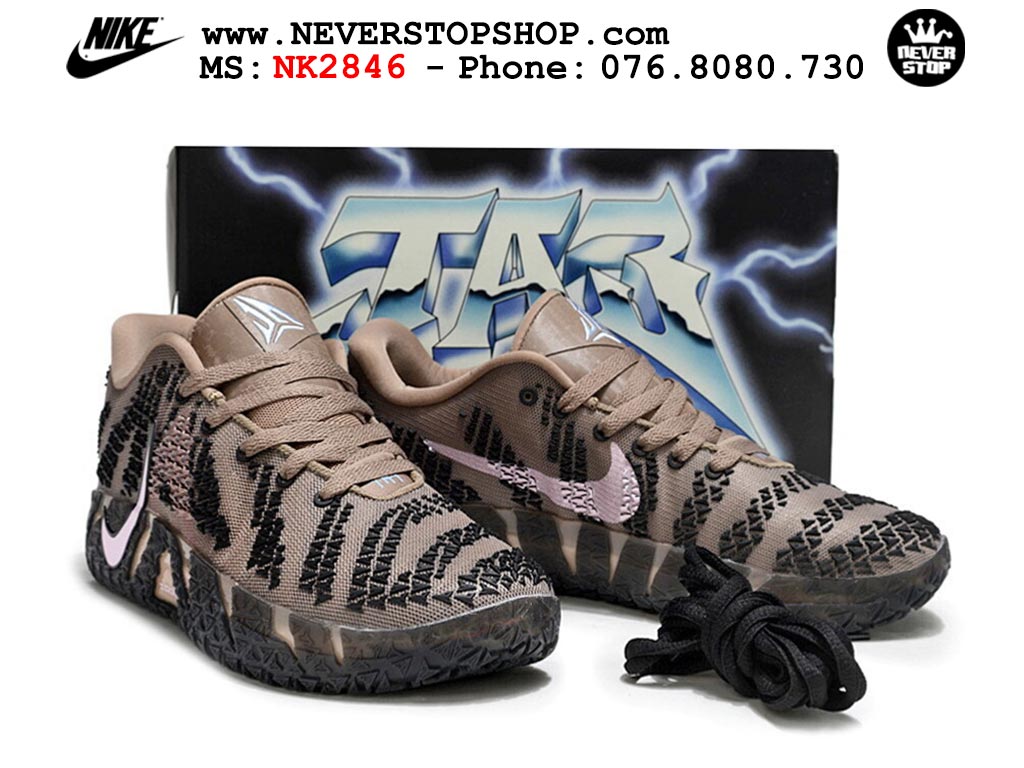 Giày thể thao nam nữ Nike Ja 3 Nâu Đen bản best quality siêu cấp replica 1:1 giá rẻ tại NeverStop Sneaker Shop Quận 3 HCM