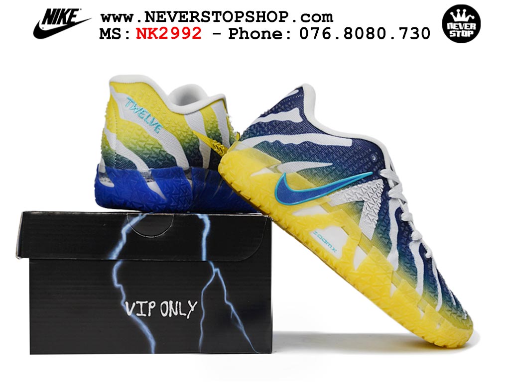 Giày thể thao nam nữ Nike Ja 3 Vàng Xanh Dương bản best quality siêu cấp replica 1:1 giá rẻ tại NeverStop Sneaker Shop Quận 3 HCM