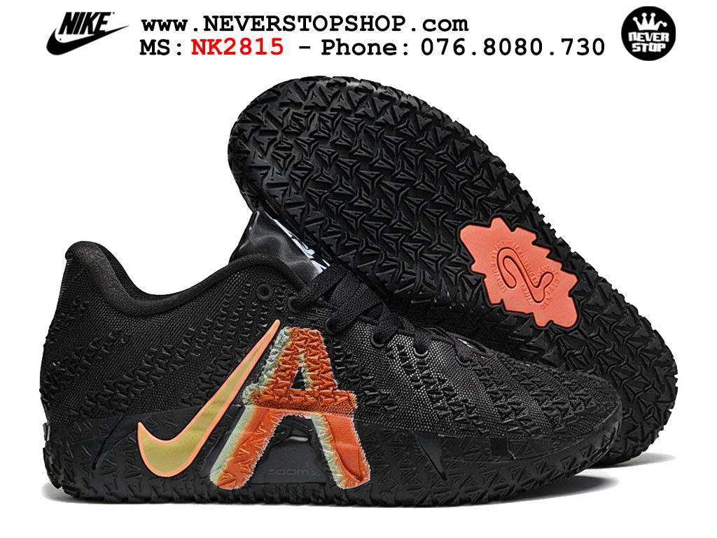 Giày bóng rổ nam NIKE JA 3 NY VS NY like auth hàng chuẩn replica 1:1 cao cấp, giá rẻ tốt nhất tại NeverStop Sneaker Shop Hồ Chí Minh Giày thể thao nam nữ Nike Ja 3 Đen Cam bản best quality siêu cấp replica 1:1 giá rẻ tại NeverStop Sneaker Shop Quận 3 HCM