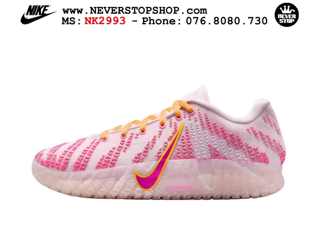 Giày thể thao nam nữ Nike Ja 3 Hồng Vàng bản best quality siêu cấp replica 1:1 giá rẻ tại NeverStop Sneaker Shop Quận 3 HCM