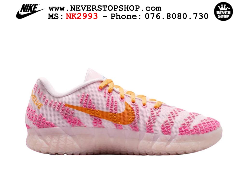 Giày thể thao nam nữ Nike Ja 3 Hồng Vàng bản best quality siêu cấp replica 1:1 giá rẻ tại NeverStop Sneaker Shop Quận 3 HCM