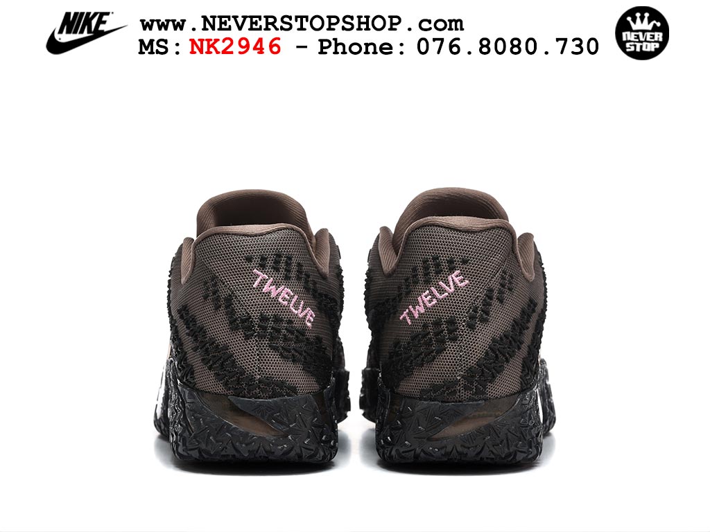 Giày bóng rổ nam NIKE JA 3 SHOWSTOPPER like auth hàng chuẩn replica 1:1 cao cấp, giá rẻ tốt nhất tại NeverStop Sneaker Shop Hồ Chí Minh Giày thể thao nam nữ Nike Ja 3 Nâu Đen bản best quality siêu cấp replica 1:1 giá rẻ tại NeverStop Sneaker Shop Quận 3 HCM