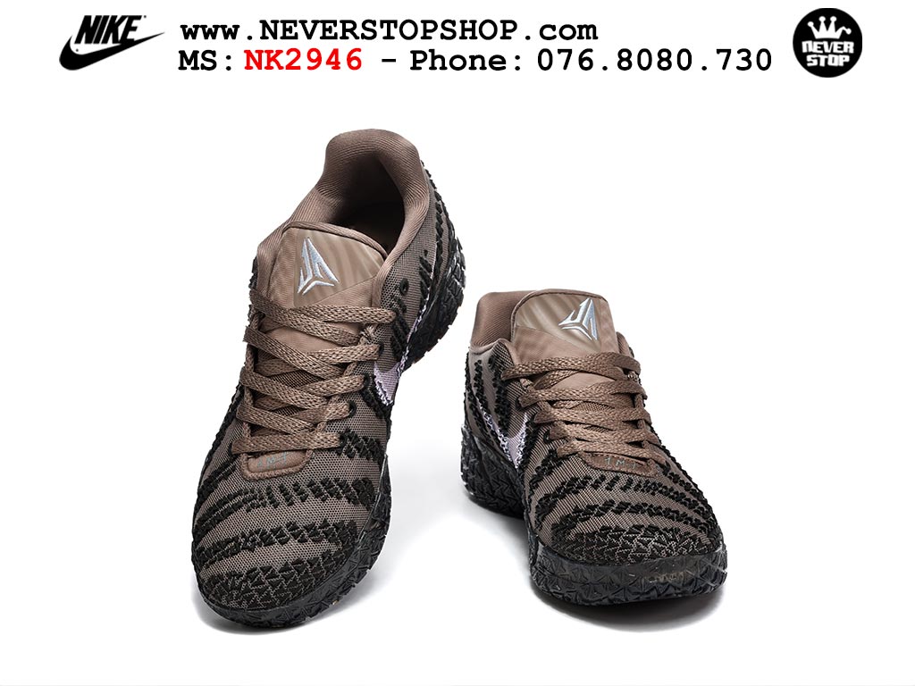 Giày bóng rổ nam NIKE JA 3 SHOWSTOPPER like auth hàng chuẩn replica 1:1 cao cấp, giá rẻ tốt nhất tại NeverStop Sneaker Shop Hồ Chí Minh Giày thể thao nam nữ Nike Ja 3 Nâu Đen bản best quality siêu cấp replica 1:1 giá rẻ tại NeverStop Sneaker Shop Quận 3 HCM