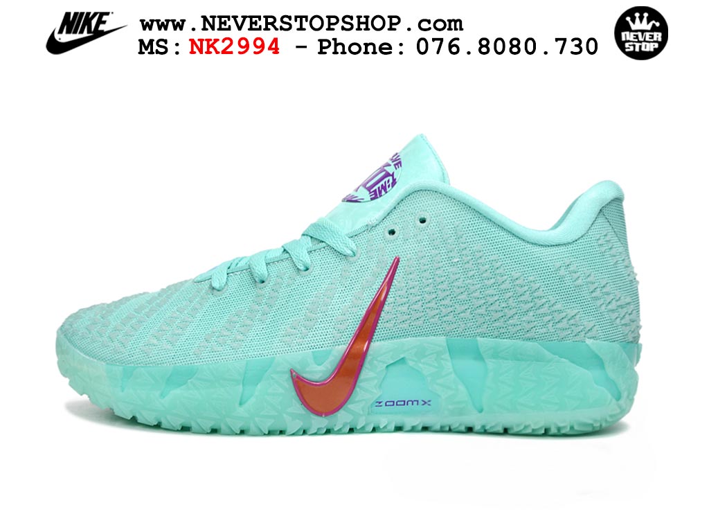 Giày thể thao nam nữ Nike Ja 3 Xanh Ngọc Tím bản best quality siêu cấp replica 1:1 giá rẻ tại NeverStop Sneaker Shop Quận 3 HCM