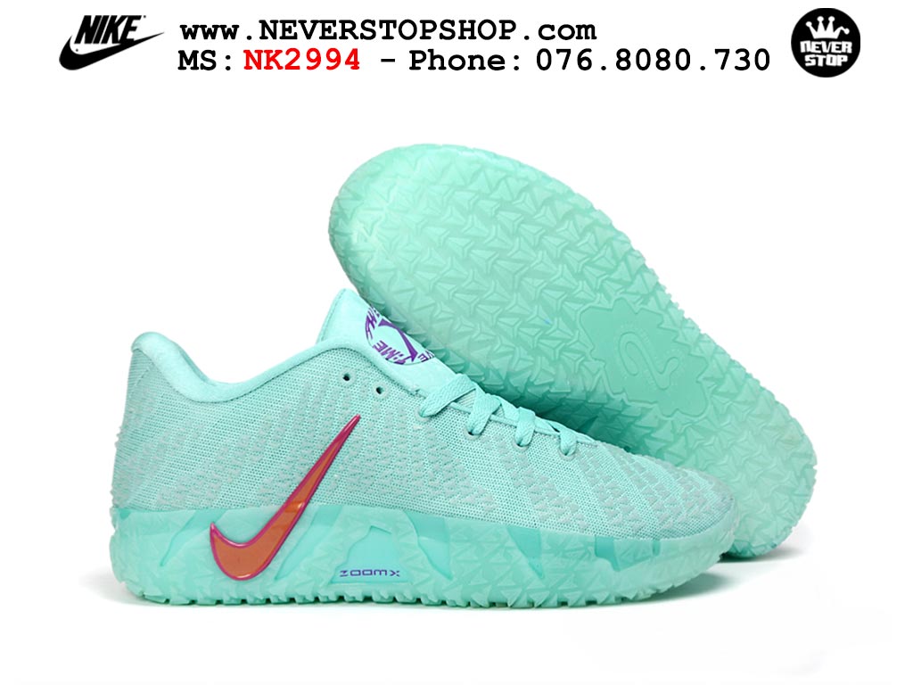 Giày thể thao nam nữ Nike Ja 3 Xanh Ngọc Tím bản best quality siêu cấp replica 1:1 giá rẻ tại NeverStop Sneaker Shop Quận 3 HCM