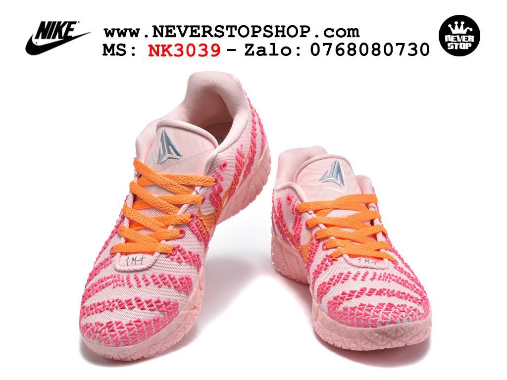 Giày thể thao nam nữ Nike Ja 3 Hồng Vàng bản best quality siêu cấp replica 1:1 giá rẻ tại NeverStop Sneaker Shop Quận 3 HCM