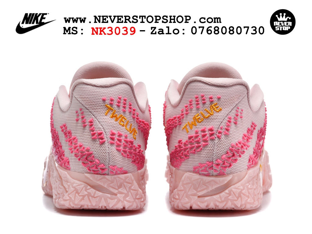 Giày thể thao nam nữ Nike Ja 3 Hồng Vàng bản best quality siêu cấp replica 1:1 giá rẻ tại NeverStop Sneaker Shop Quận 3 HCM