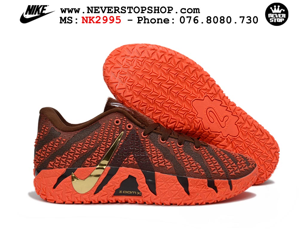 Giày bóng rổ nam NIKE JA 3 YEAR OF THE HORSE like auth hàng chuẩn replica 1:1 cao cấp, giá rẻ tốt nhất tại NeverStop Sneaker Shop Hồ Chí Minh Giày thể thao nam nữ Nike Ja 3 Cam Đen bản best quality siêu cấp replica 1:1 giá rẻ tại NeverStop Sneaker Shop Quận 3 HCM