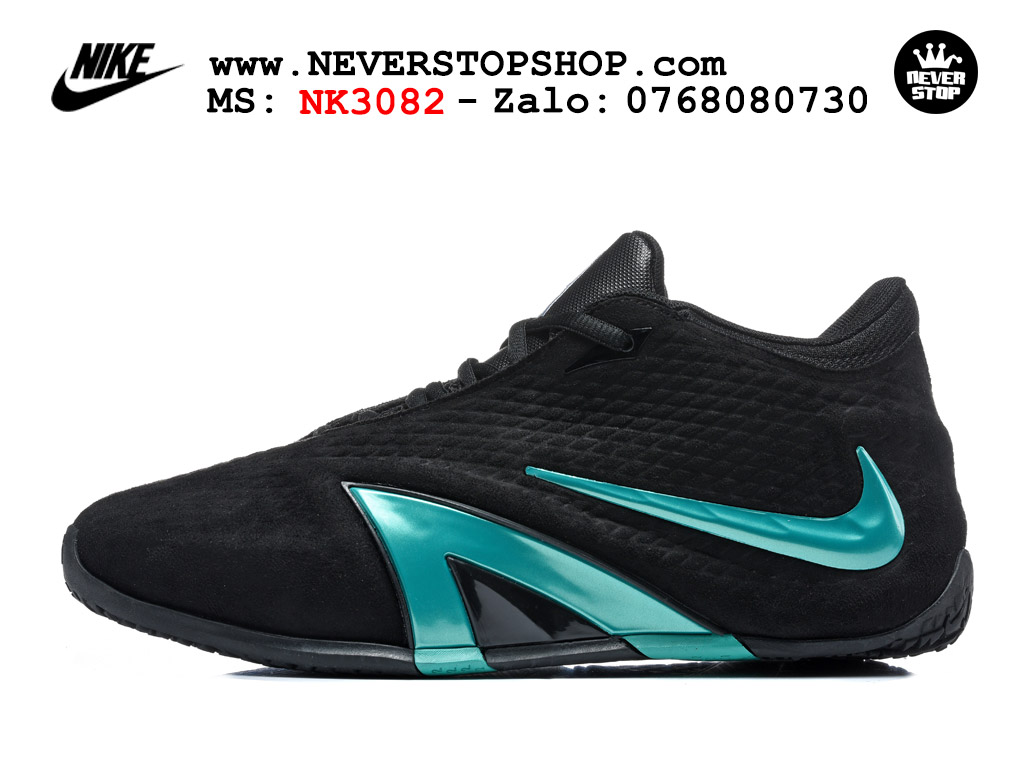 Giày bóng rổ nam nữ NIKE JA 4 BLACK AQUA like auth hàng chuẩn replica 1:1 cao cấp, giá rẻ tốt nhất tại NeverStop Sneaker Shop Saigon Giày bóng rổ NIKE JA 4 ĐEN XANH best quality siêu cấp replica 1:1 giá rẻ tại NeverStop Sneaker Shop Quận 3 HCM