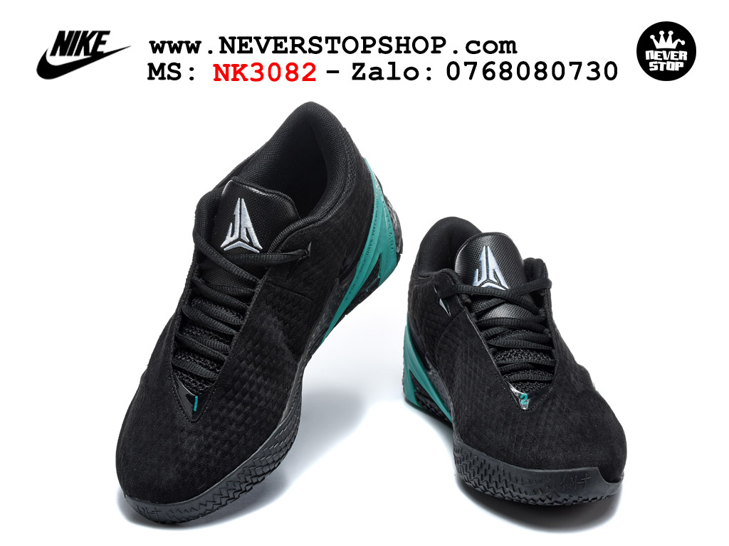Giày bóng rổ nam nữ NIKE JA 4 BLACK AQUA like auth hàng chuẩn replica 1:1 cao cấp, giá rẻ tốt nhất tại NeverStop Sneaker Shop Saigon Giày bóng rổ NIKE JA 4 ĐEN XANH best quality siêu cấp replica 1:1 giá rẻ tại NeverStop Sneaker Shop Quận 3 HCM