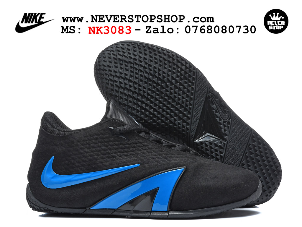 Giày bóng rổ nam nữ NIKE JA 4 BLACK BLUE like auth hàng chuẩn replica 1:1 cao cấp, giá rẻ tốt nhất tại NeverStop Sneaker Shop Saigon Giày bóng rổ NIKE JA 4 ĐEN XANH best quality siêu cấp replica 1:1 giá rẻ tại NeverStop Sneaker Shop Quận 3 HCM