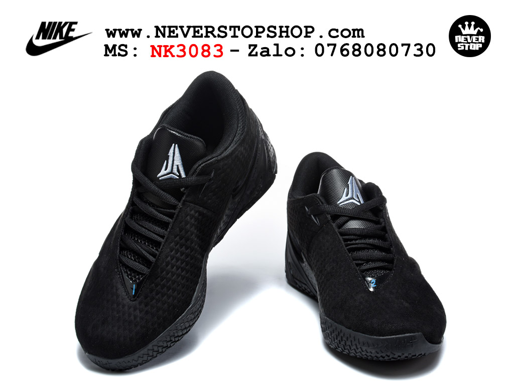 Giày bóng rổ nam nữ NIKE JA 4 BLACK BLUE like auth hàng chuẩn replica 1:1 cao cấp, giá rẻ tốt nhất tại NeverStop Sneaker Shop Saigon Giày bóng rổ NIKE JA 4 ĐEN XANH best quality siêu cấp replica 1:1 giá rẻ tại NeverStop Sneaker Shop Quận 3 HCM
