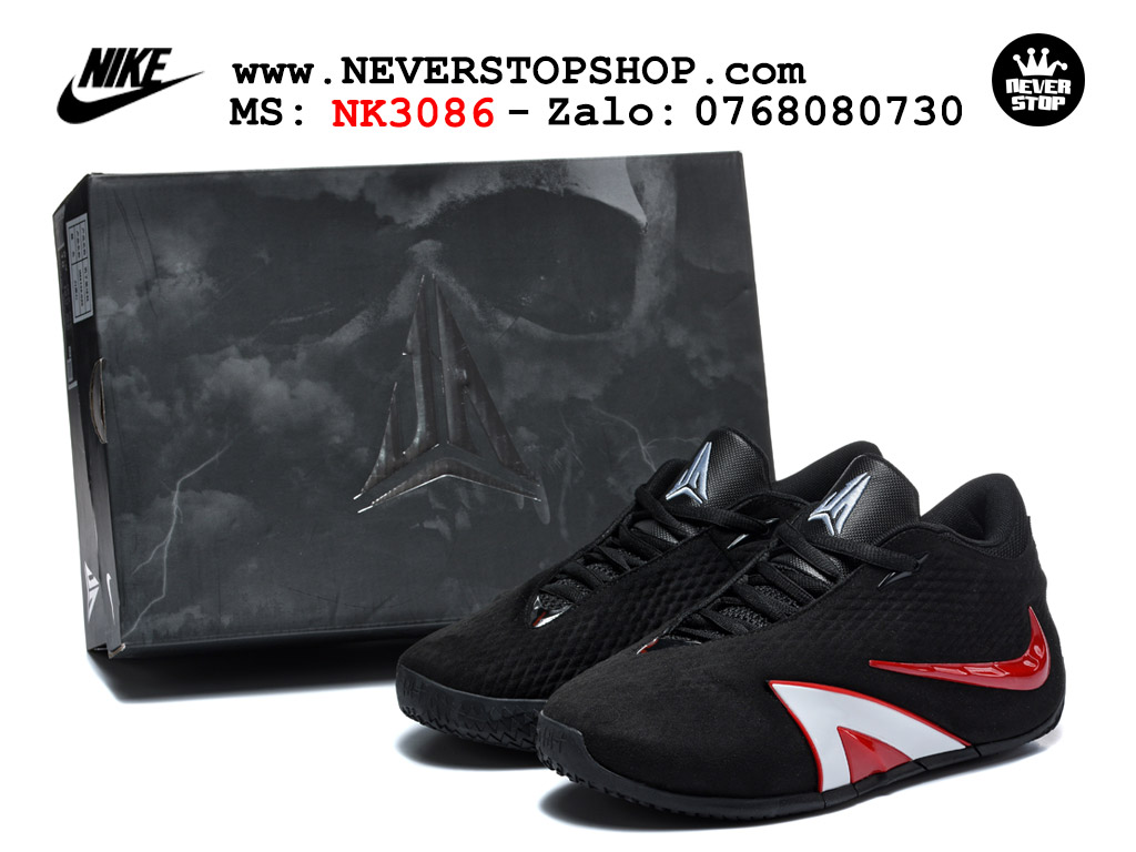 Giày bóng rổ nam nữ NIKE JA 4 BLACK RED WHITE like auth hàng chuẩn replica 1:1 cao cấp, giá rẻ tốt nhất tại NeverStop Sneaker Shop Saigon Giày bóng rổ NIKE JA 4 ĐEN XANH best quality siêu cấp replica 1:1 giá rẻ tại NeverStop Sneaker Shop Quận 3 HCM