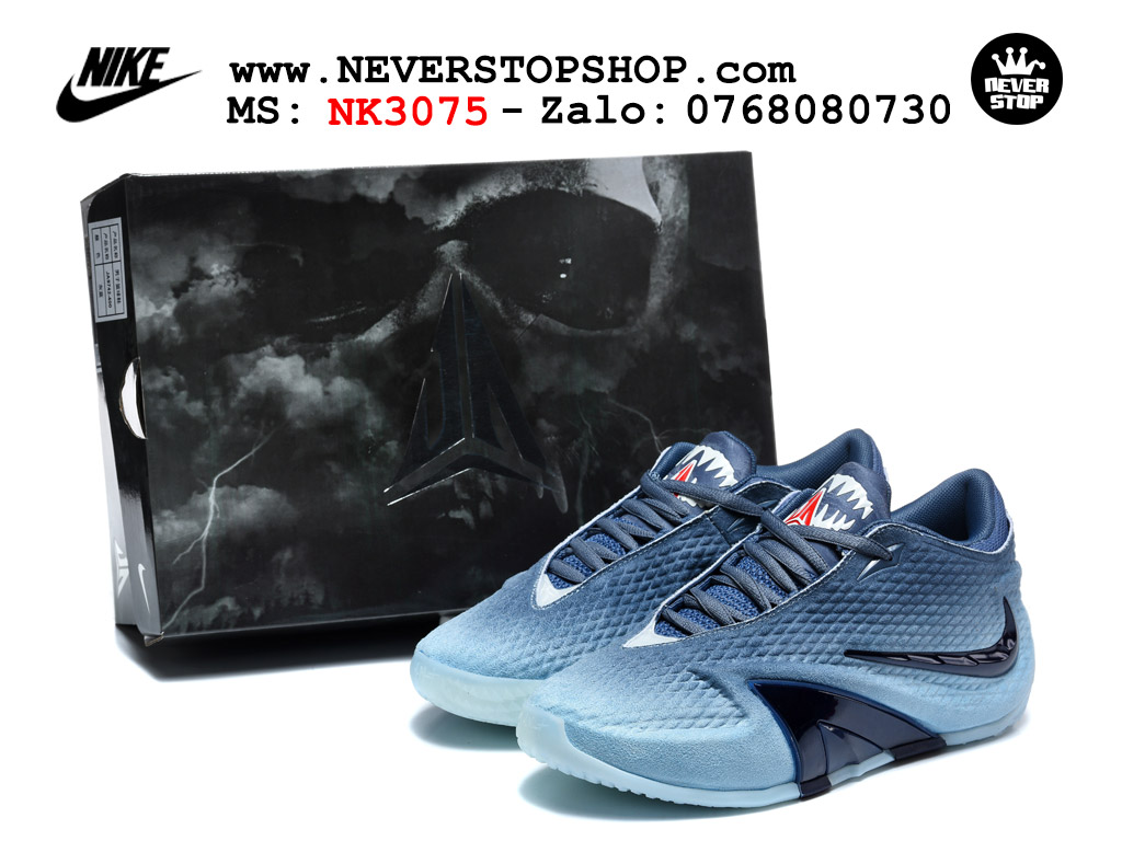 Giày bóng rổ NIKE JA 4 Xanh Navy best quality siêu cấp replica 1:1 giá rẻ tại NeverStop Sneaker Shop Quận 3 HCM