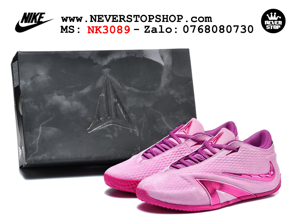 Giày bóng rổ NIKE JA 4 HỒNG TÍM best quality siêu cấp replica 1:1 giá rẻ tại NeverStop Sneaker Shop Quận 3 HCM