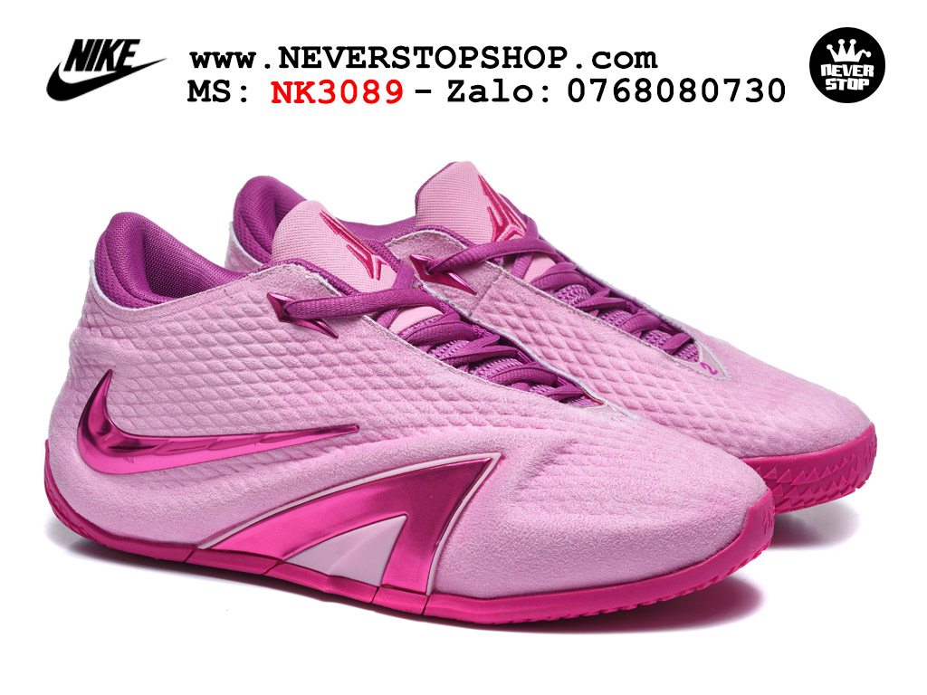 Giày bóng rổ NIKE JA 4 HỒNG TÍM best quality siêu cấp replica 1:1 giá rẻ tại NeverStop Sneaker Shop Quận 3 HCM