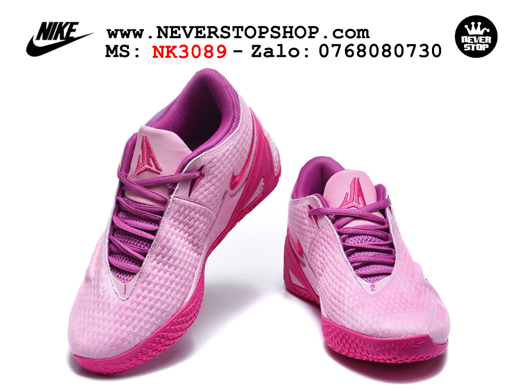 Giày bóng rổ NIKE JA 4 HỒNG TÍM best quality siêu cấp replica 1:1 giá rẻ tại NeverStop Sneaker Shop Quận 3 HCM