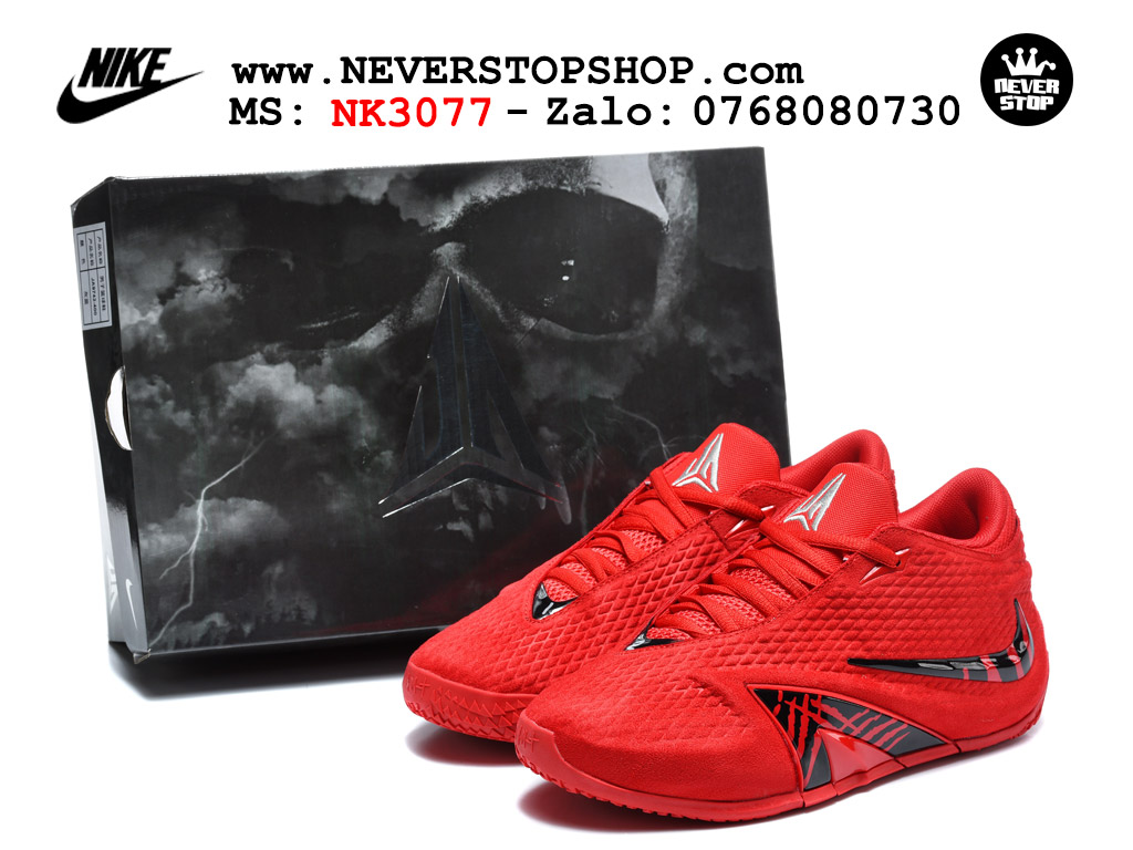 Giày bóng rổ NIKE JA 4 Đỏ Đen best quality siêu cấp replica 1:1 giá rẻ tại NeverStop Sneaker Shop Quận 3 HCM