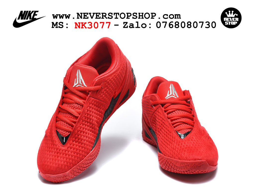 Giày bóng rổ NIKE JA 4 Đỏ Đen best quality siêu cấp replica 1:1 giá rẻ tại NeverStop Sneaker Shop Quận 3 HCM