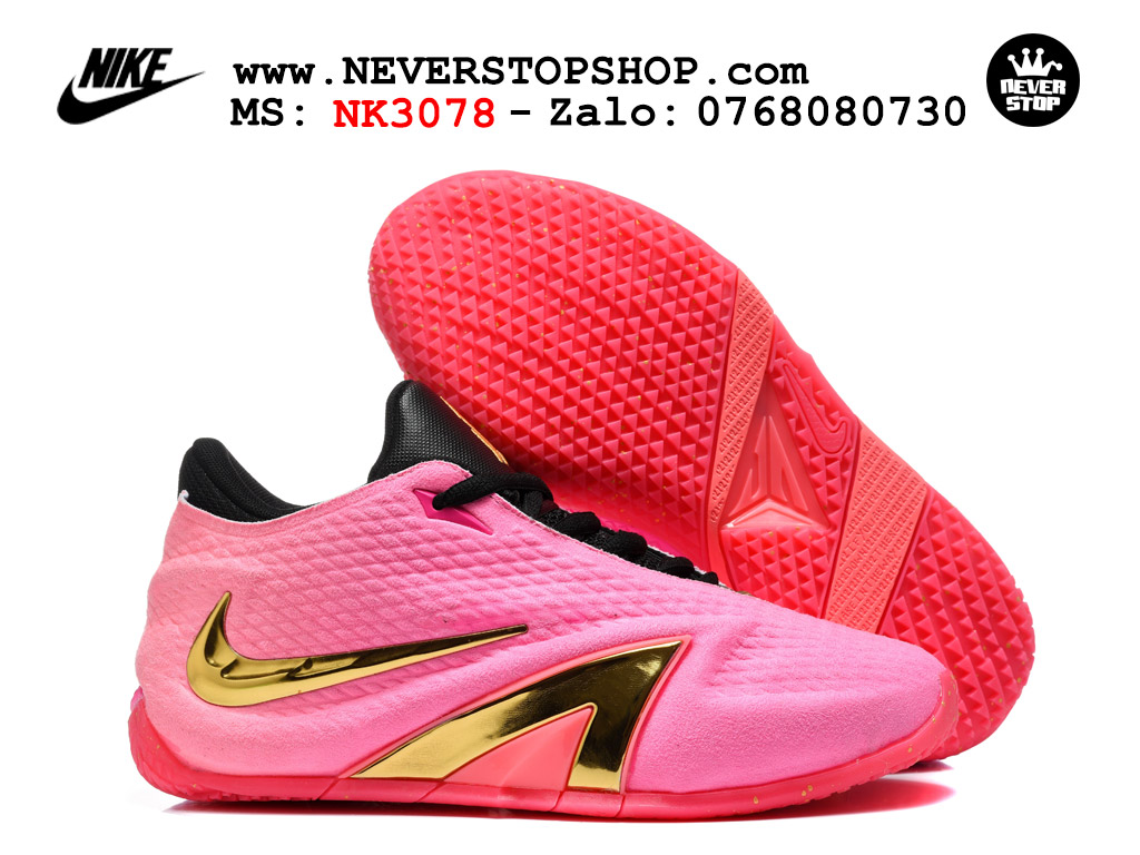 Giày bóng rổ nam nữ NIKE JA 4 RISE PINK GOLD like auth hàng chuẩn replica 1:1 cao cấp, giá rẻ tốt nhất tại NeverStop Sneaker Shop Hồ Chi Minh Giày bóng rổ NIKE JA 4 Hồng Gold best quality siêu cấp replica 1:1 giá rẻ tại NeverStop Sneaker Shop Quận 3 HCM