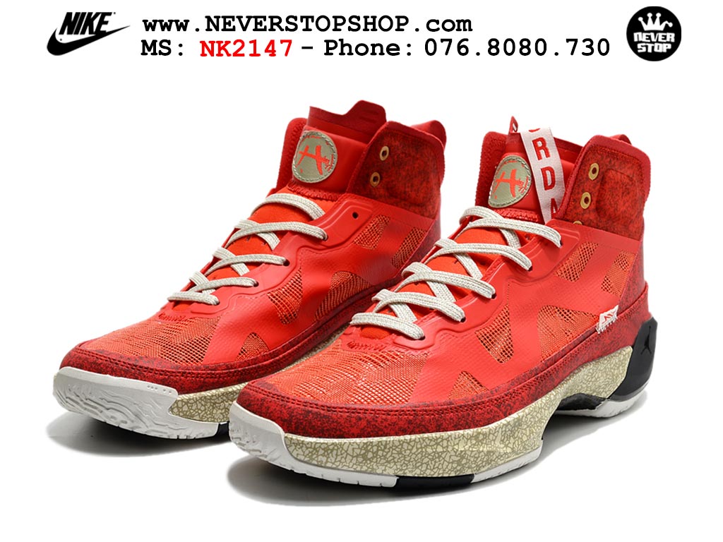 Giày bóng rổ nam nữ Nike Jordan 37 Đỏ Đen bản đẹp loại siêu cấp replica 1:1 giá rẻ tại NeverStop Sneaker Shop Quận 3 HCM