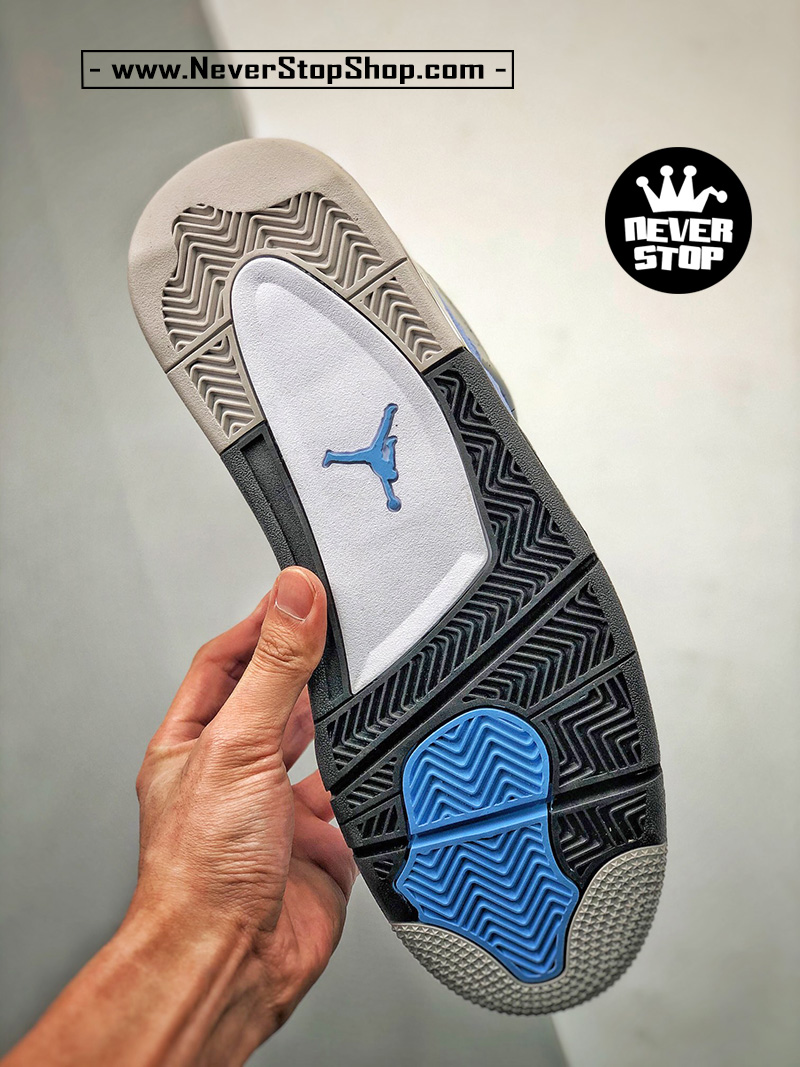 Giày bóng rổ Nike Air Jordan 4 Xanh Đen hàng replica 1:1 chuẩn siêu cấp giá tốt HCM