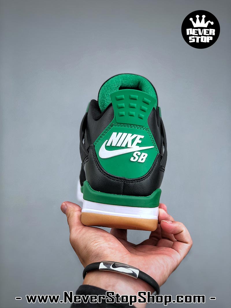 Giày thể thao Nike Air Jordan 4 Đen Xanh Lá hàng đẹp siêu cấp like auth replica 1:1 giá rẻ tại NeverStop Sneaker Shop Quận 3 HCM