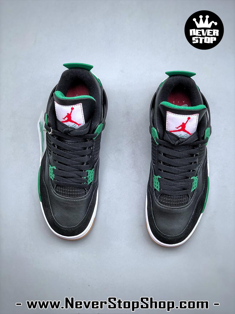 Giày thể thao Nike Air Jordan 4 Đen Xanh Lá hàng đẹp siêu cấp like auth replica 1:1 giá rẻ tại NeverStop Sneaker Shop Quận 3 HCM