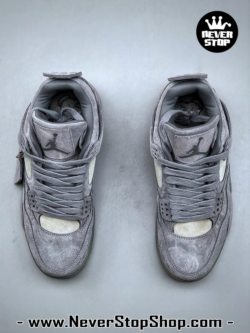 Giày thể thao Nike Air Jordan 4 Xám hàng đẹp siêu cấp like auth replica 1:1 giá rẻ tại NeverStop Sneaker Shop Quận 3 HCM