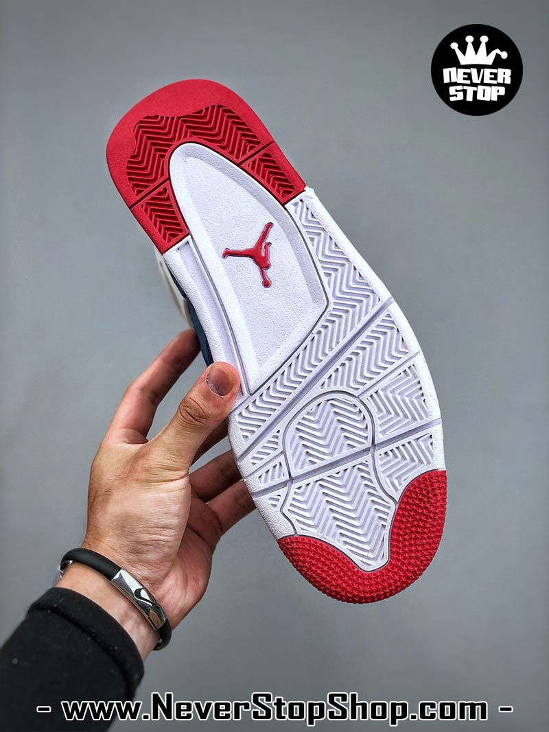 Giày thể thao Nike Air Jordan 4 Xanh Dương Trắng hàng đẹp siêu cấp like auth replica 1:1 giá rẻ tại NeverStop Sneaker Shop Quận 3 HCM