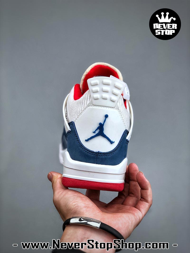 Giày thể thao Nike Air Jordan 4 Xanh Dương Trắng hàng đẹp siêu cấp like auth replica 1:1 giá rẻ tại NeverStop Sneaker Shop Quận 3 HCM