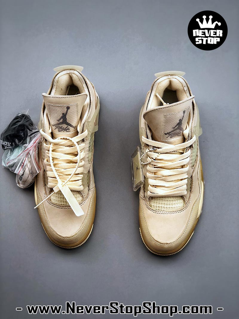 Giày thể thao Nike Air Jordan 4 Vàng hàng đẹp siêu cấp like auth replica 1:1 giá rẻ tại NeverStop Sneaker Shop Quận 3 HCM