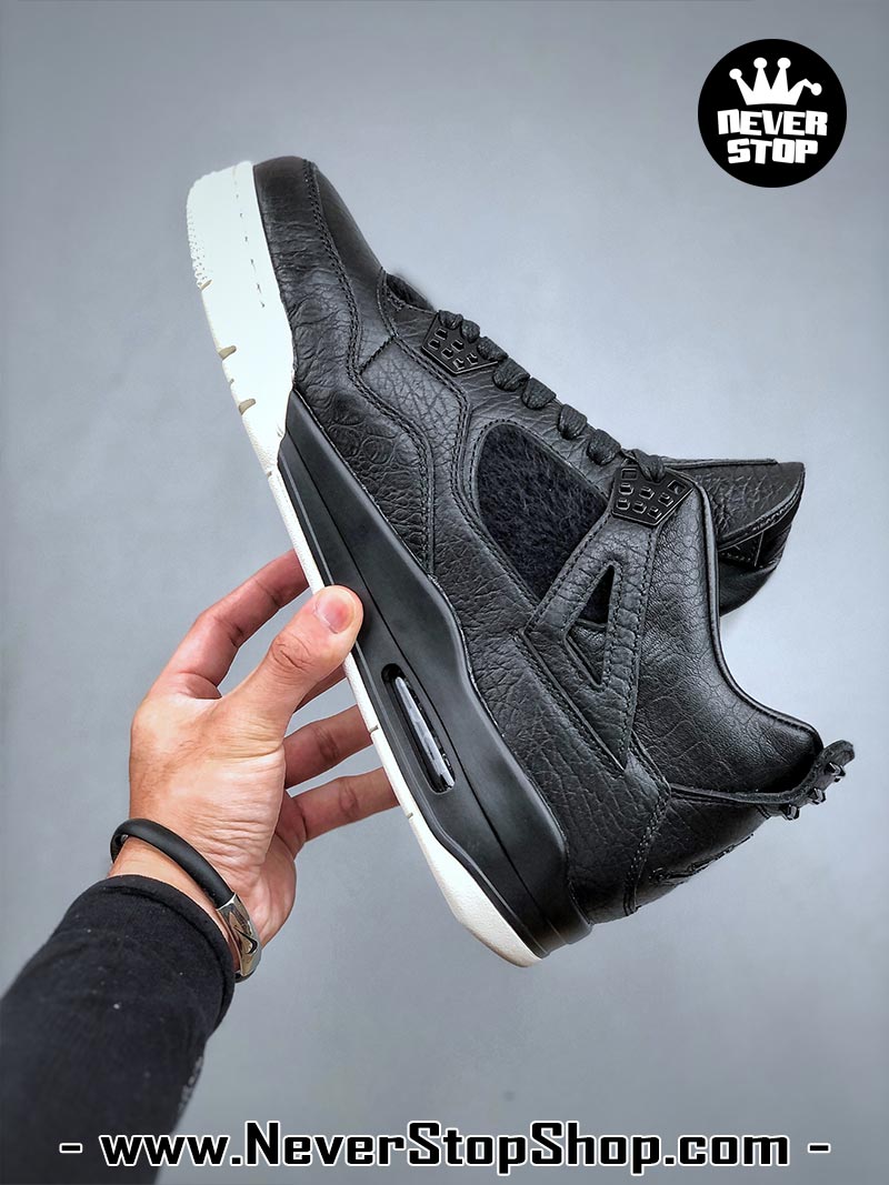 Giày thể thao Nike Air Jordan 4 Đen Trắng hàng đẹp siêu cấp like auth replica 1:1 giá rẻ tại NeverStop Sneaker Shop Quận 3 HCM