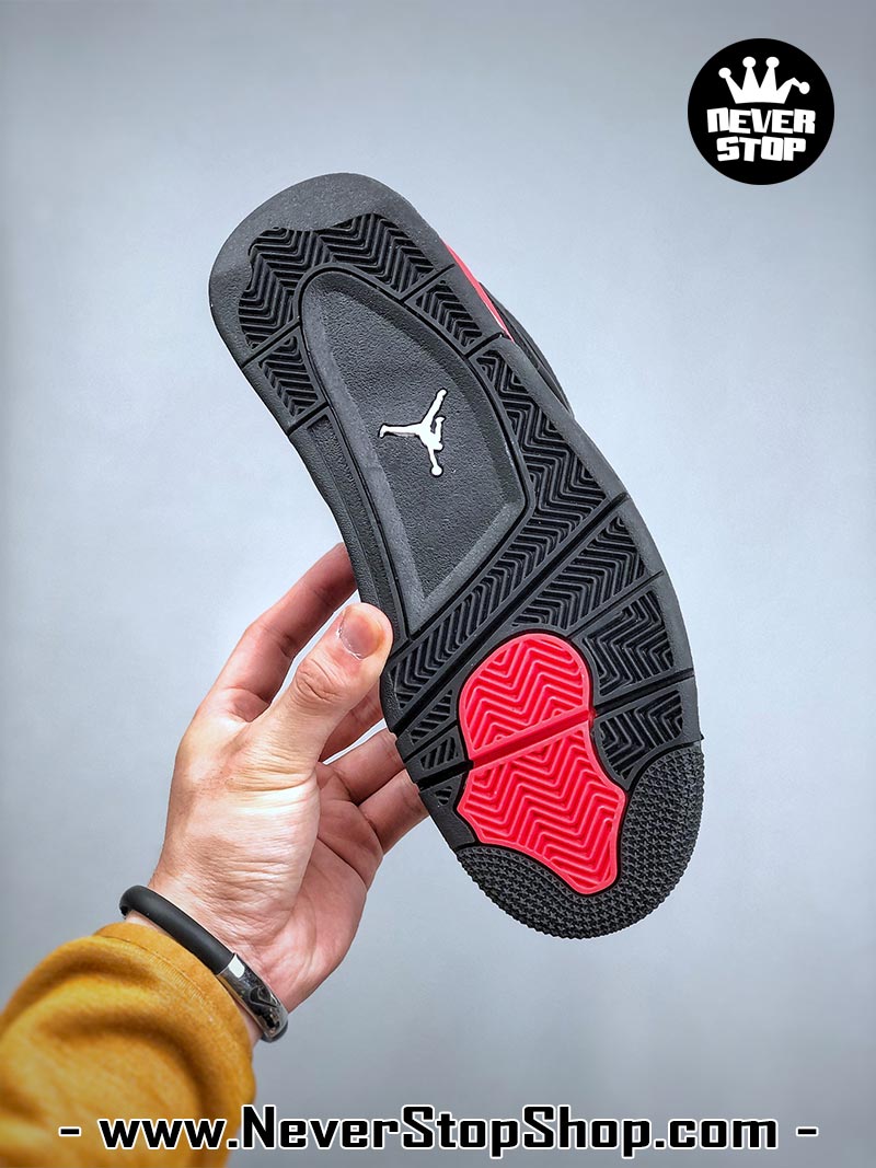 Giày thể thao Nike Air Jordan 4 Đen Đỏ hàng đẹp siêu cấp like auth replica 1:1 giá rẻ tại NeverStop Sneaker Shop Quận 3 HCM