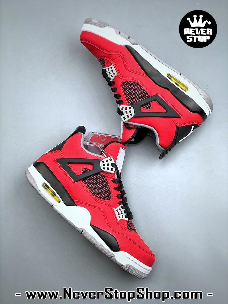Giày thể thao Nike Air Jordan 4 Đỏ Đen hàng đẹp siêu cấp like auth replica 1:1 giá rẻ tại NeverStop Sneaker Shop Quận 3 HCM