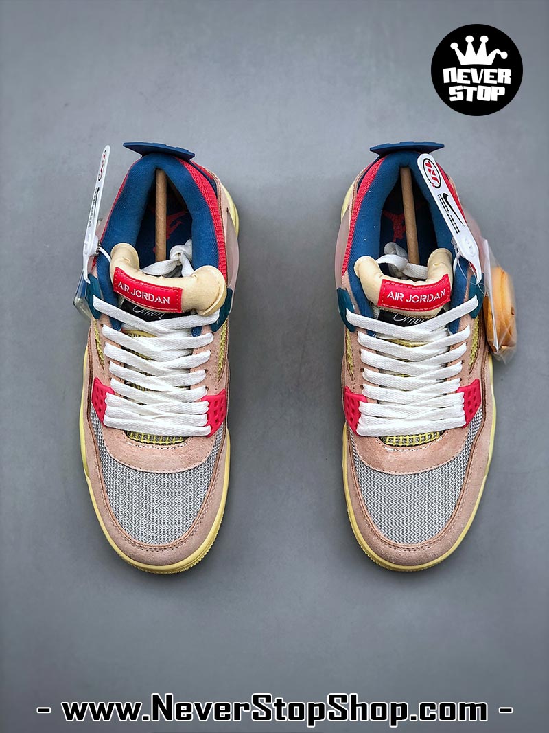 Giày thể thao Nike Air Jordan 4 Hồng Vàng hàng đẹp siêu cấp like auth replica 1:1 giá rẻ tại NeverStop Sneaker Shop Quận 3 HCM