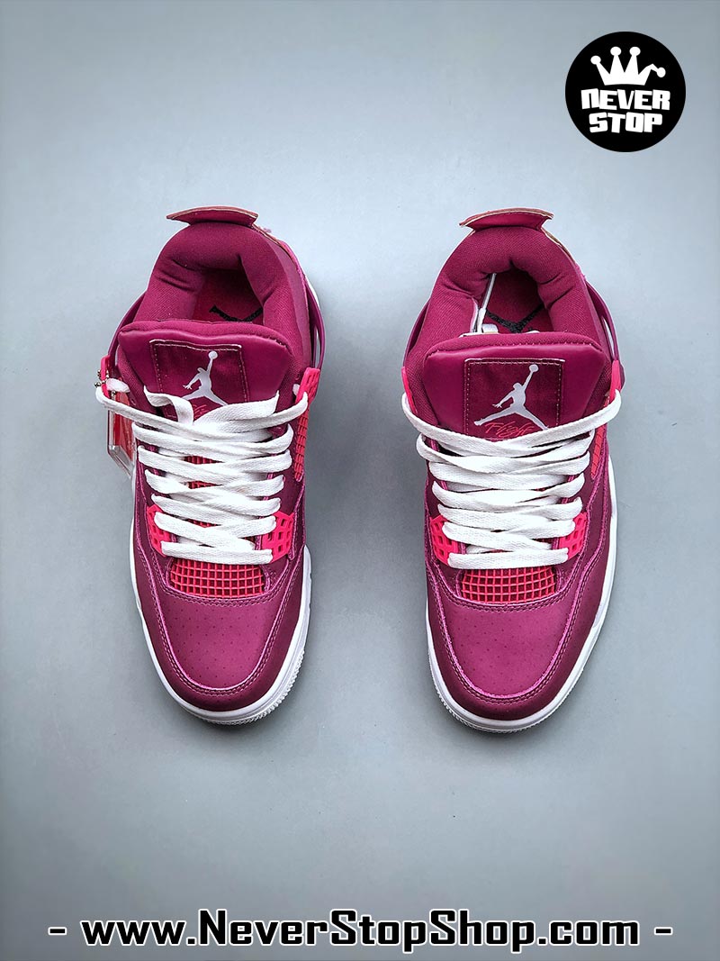 Giày thể thao Nike Air Jordan 4 Tím Trắng hàng đẹp siêu cấp like auth replica 1:1 giá rẻ tại NeverStop Sneaker Shop Quận 3 HCM