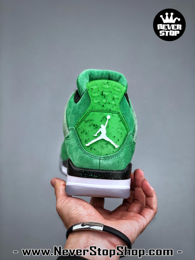 Giày thể thao Nike Air Jordan 4 Xanh Lá Đen hàng đẹp siêu cấp like auth replica 1:1 giá rẻ tại NeverStop Sneaker Shop Quận 3 HCM