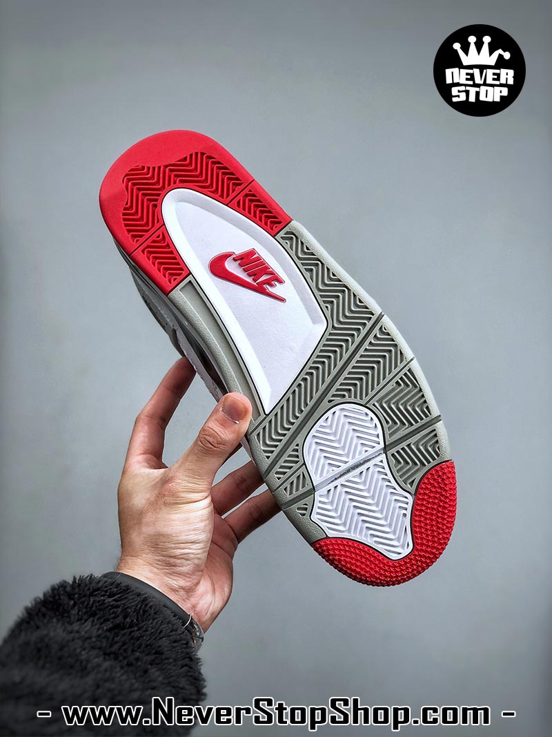 Giày thể thao Nike Air Jordan 4 Trắng Xanh Dương hàng đẹp siêu cấp like auth replica 1:1 giá rẻ tại NeverStop Sneaker Shop Quận 3 HCM