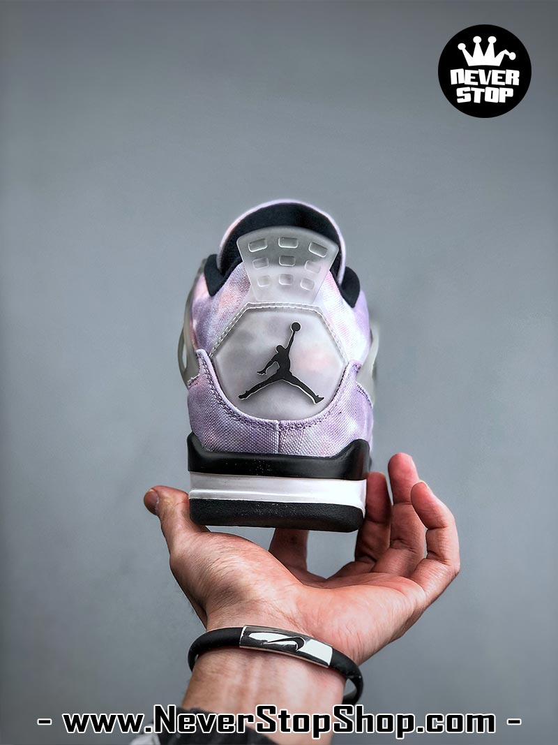 Giày thể thao Nike Air Jordan 4 Tím Đen hàng đẹp siêu cấp like auth replica 1:1 giá rẻ tại NeverStop Sneaker Shop Quận 3 HCM