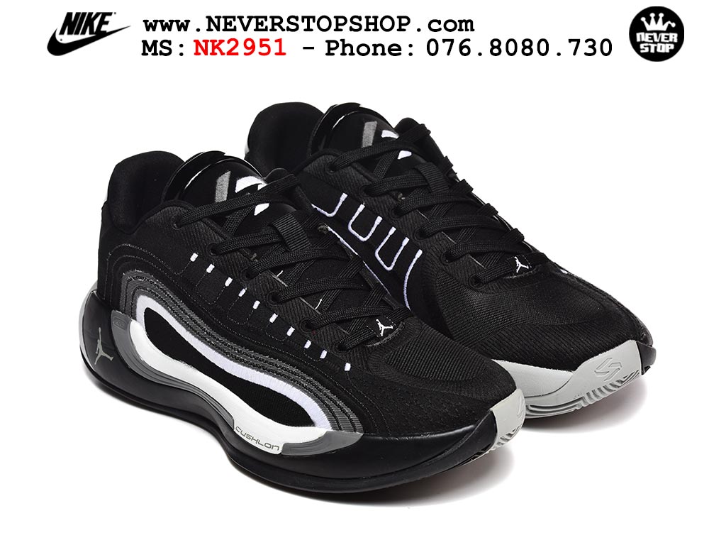 Giày bóng rổ Nike Jordan Luka 4 Đen Trắng nam nữ hàng đẹp chuẩn best quality batch rep 1:1 như chính hãng real giá rẻ tại NeverStop Sneaker Shop HCM