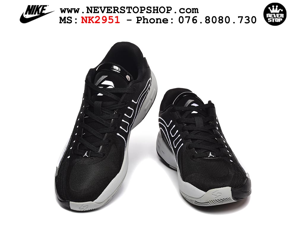 Giày bóng rổ Nike Jordan Luka 4 Đen Trắng nam nữ hàng đẹp chuẩn best quality batch rep 1:1 như chính hãng real giá rẻ tại NeverStop Sneaker Shop HCM